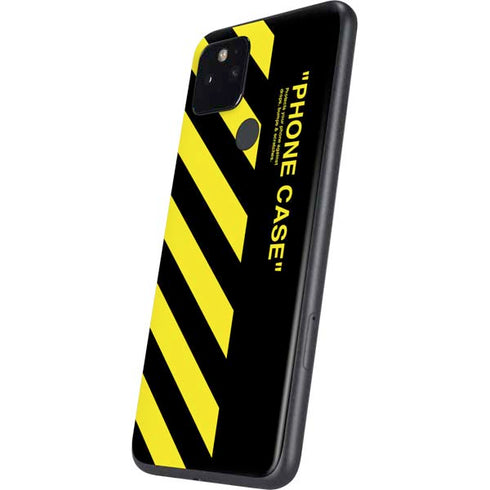 Black and Yellow Stripes Google Pixel 5 Skin
